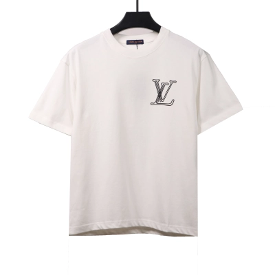 Louis Vuitton sketch painting logo T-Shirts white 01