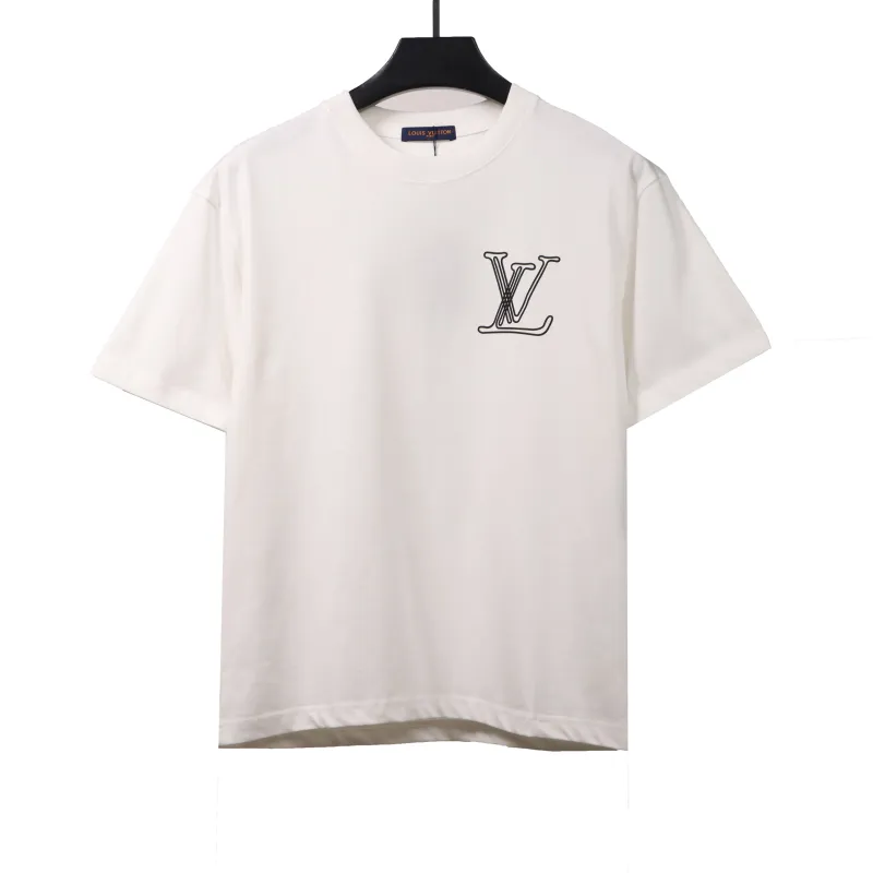 Louis Vuitton sketch painting logo T-Shirts white