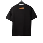  Louis Vuitton square letter overlapping T-Shirts black
