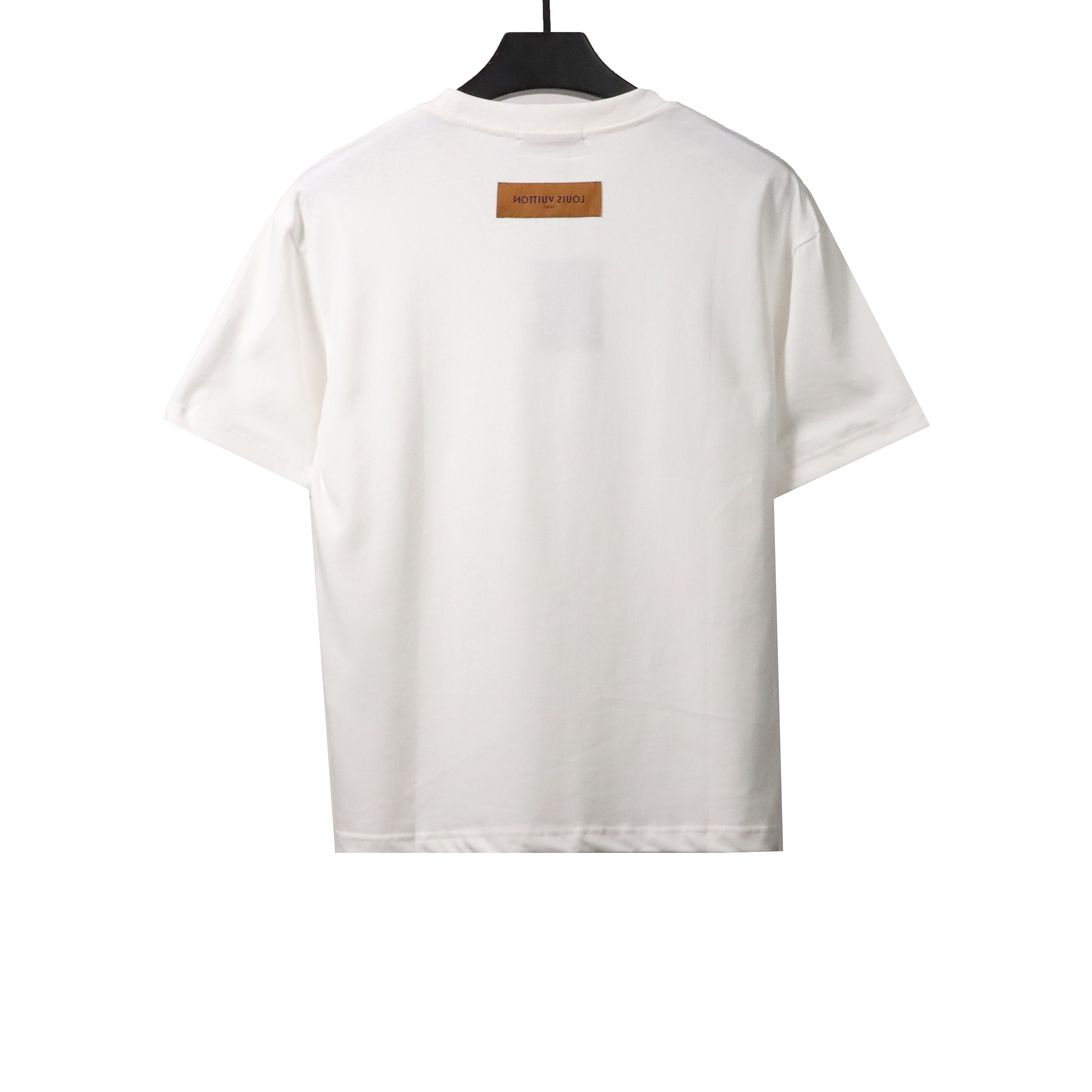 Louis Vuitton square letter overlapping T-Shirts white