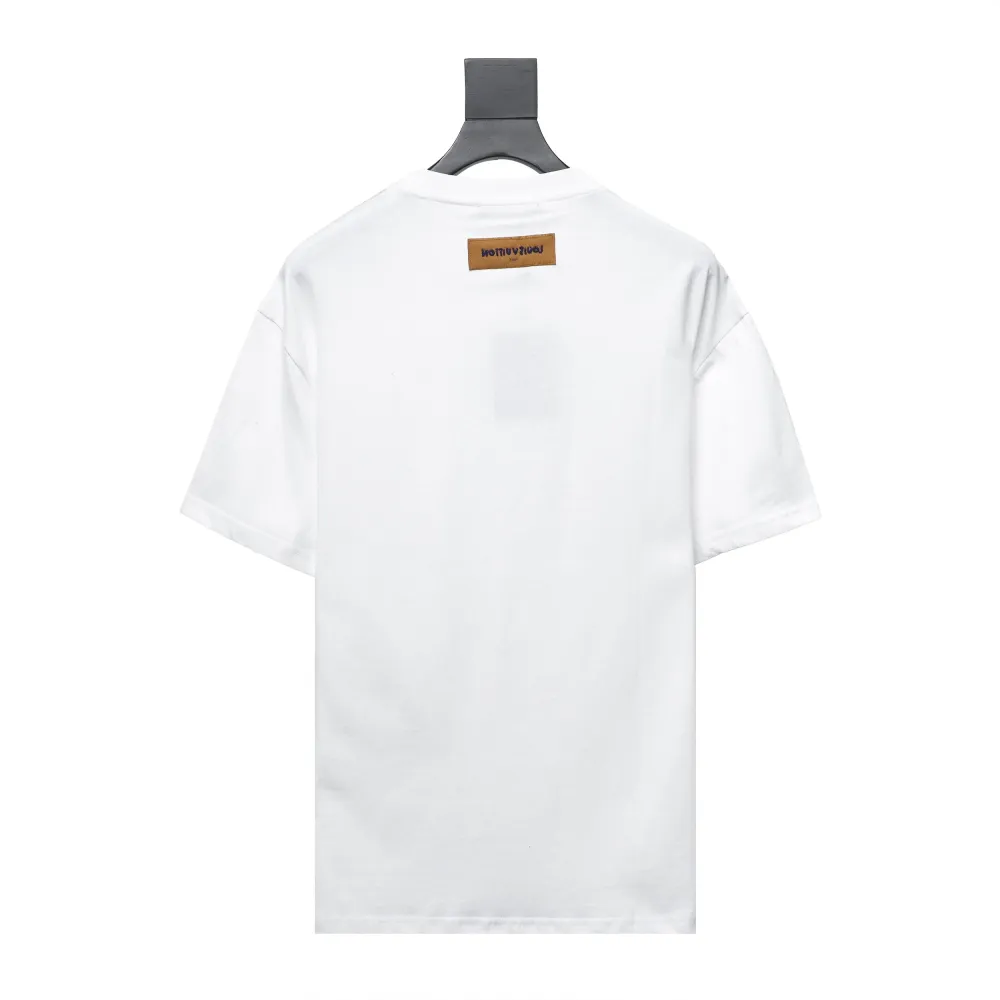  Louis Vuitton three-dimensional embossed embossed logo T-Shirts 1
