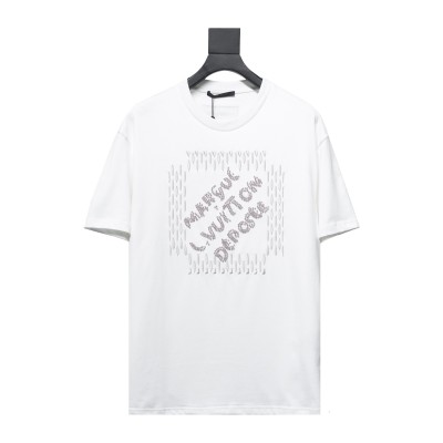  Louis Vuitton three-dimensional embossed embossed logo T-Shirts 1 01