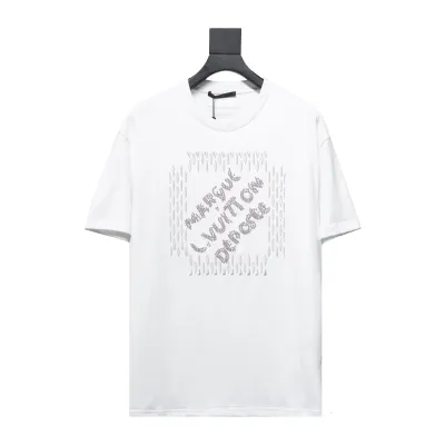  Louis Vuitton three-dimensional embossed embossed logo T-Shirts 1 01