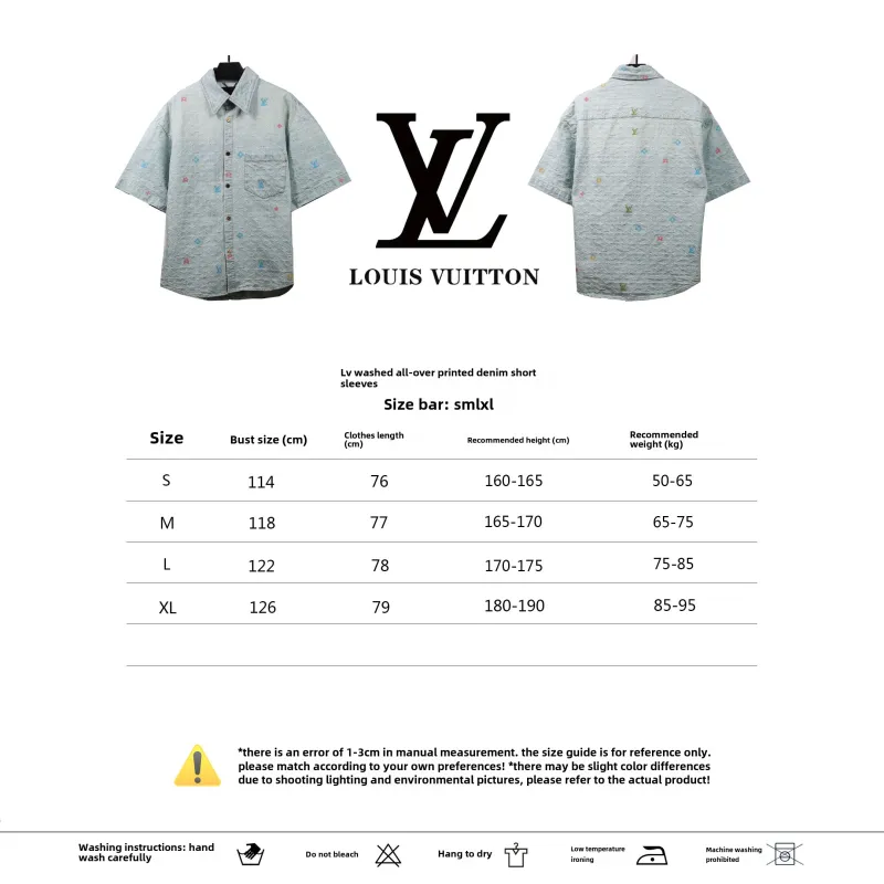 Louis Vuitton washed full print denim T-Shirts