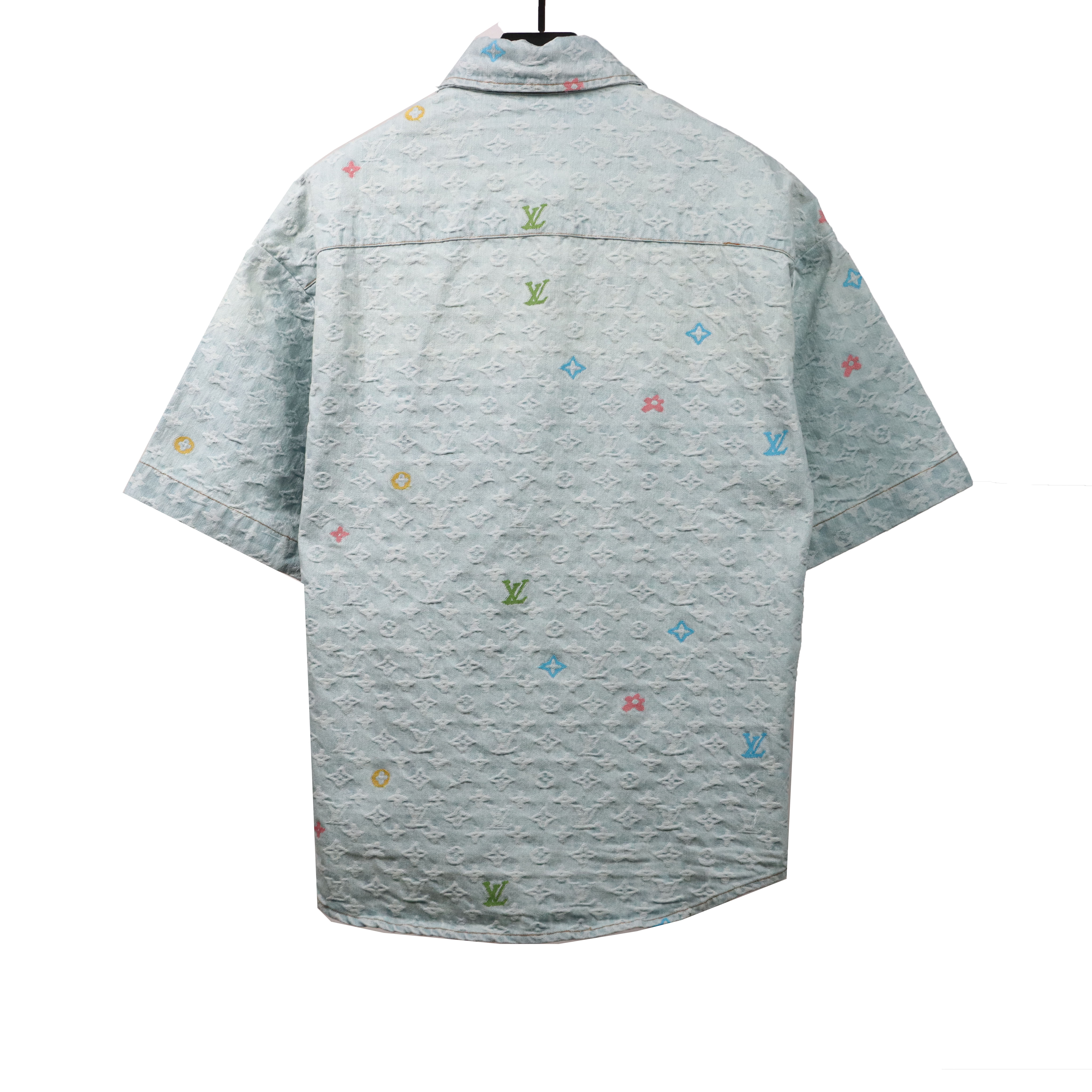 Louis Vuitton washed full print denim T-Shirts