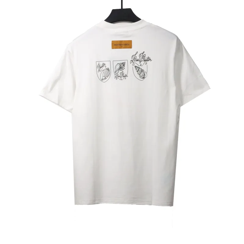 Louis Vuitton watercolor depiction of colorful shell T-Shirts