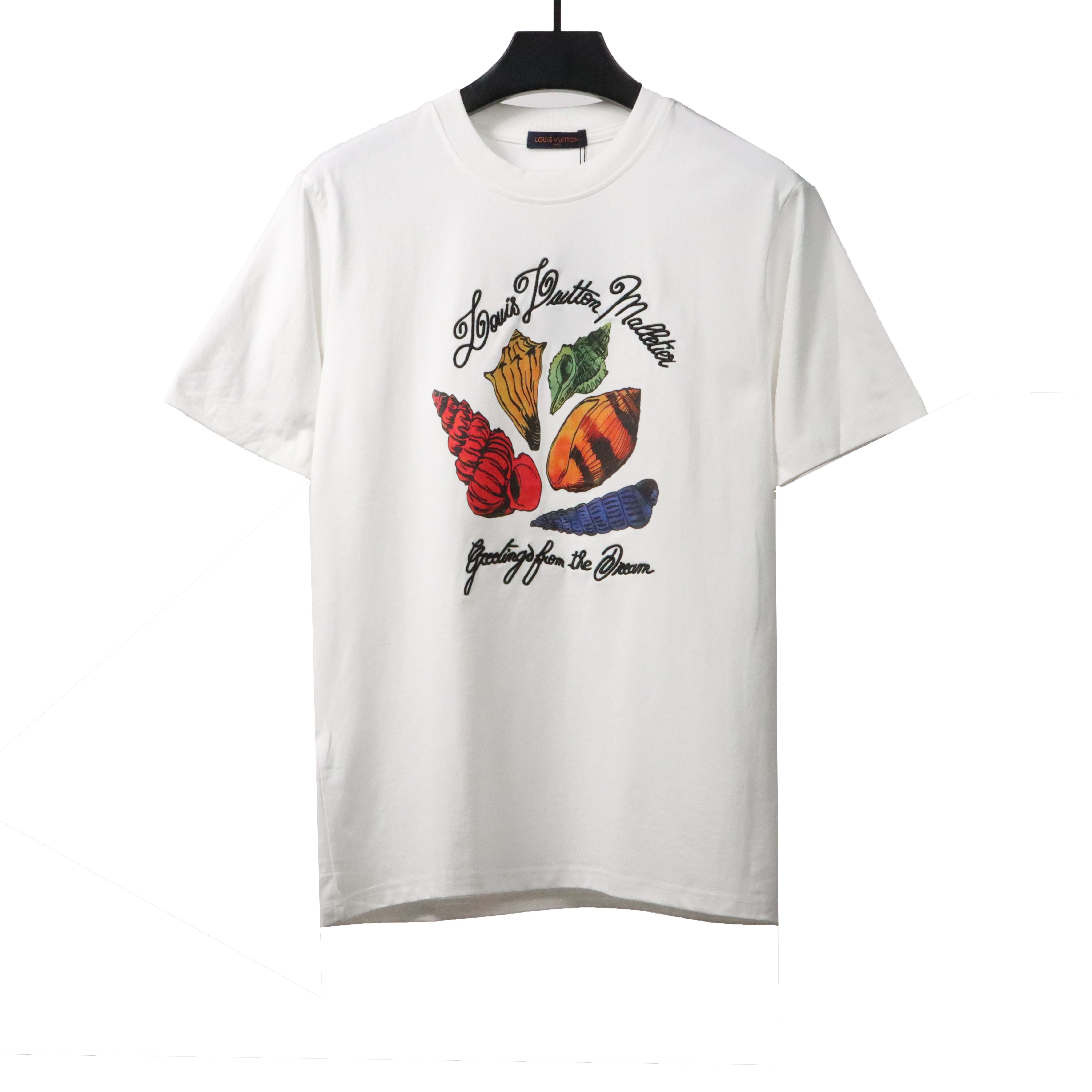  Louis Vuitton watercolor depiction of colorful shell T-Shirts