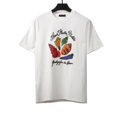  Louis Vuitton watercolor depiction of colorful shell T-Shirts 01