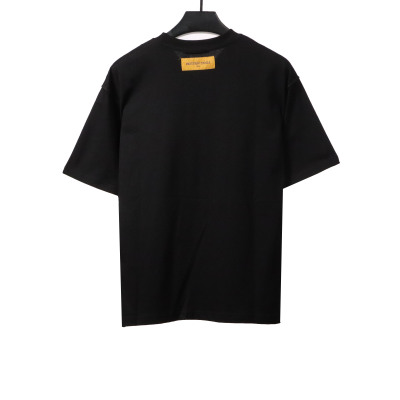 Louis Vuitton watercolor ink print T-Shirts black 02