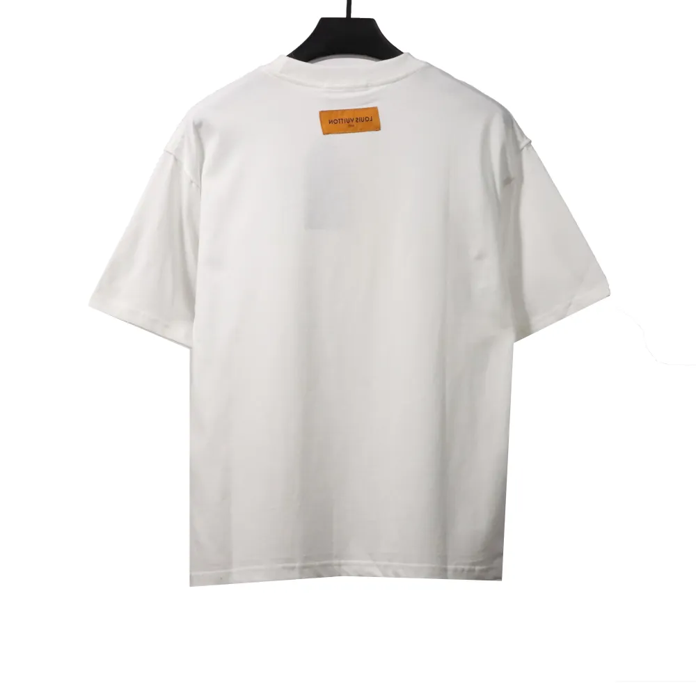 Louis Vuitton watercolor ink print T-Shirts white