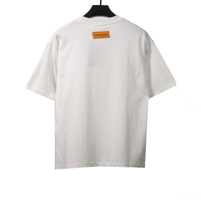 Louis Vuitton watercolor ink print T-Shirts white 02