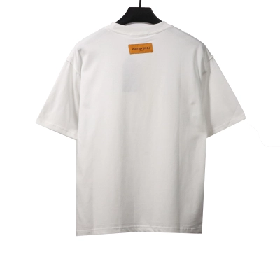 Louis Vuitton watercolor ink print T-Shirts white 02