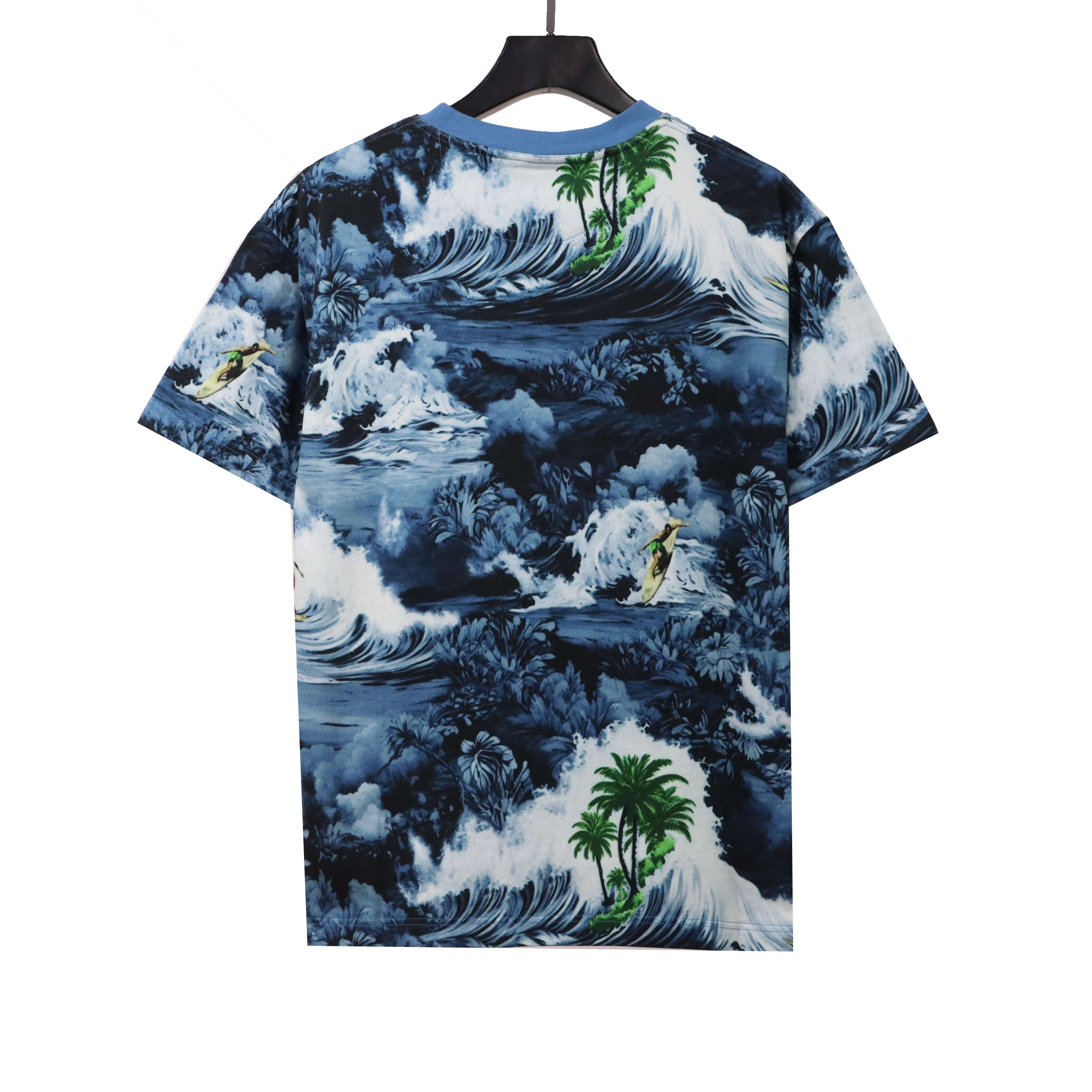 Louis Vuitton wave print T-Shirts