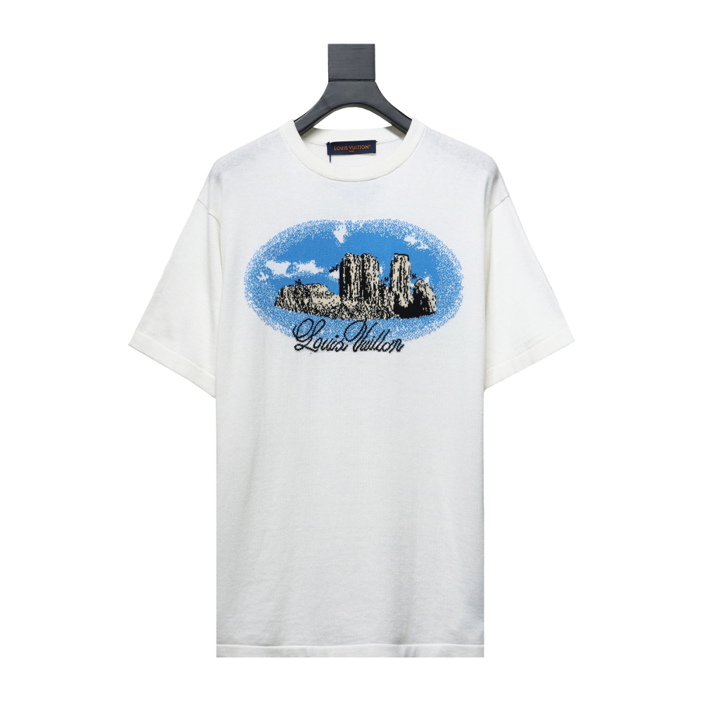 Louis Vuitton western cowboy jacquard knitted T-Shirts