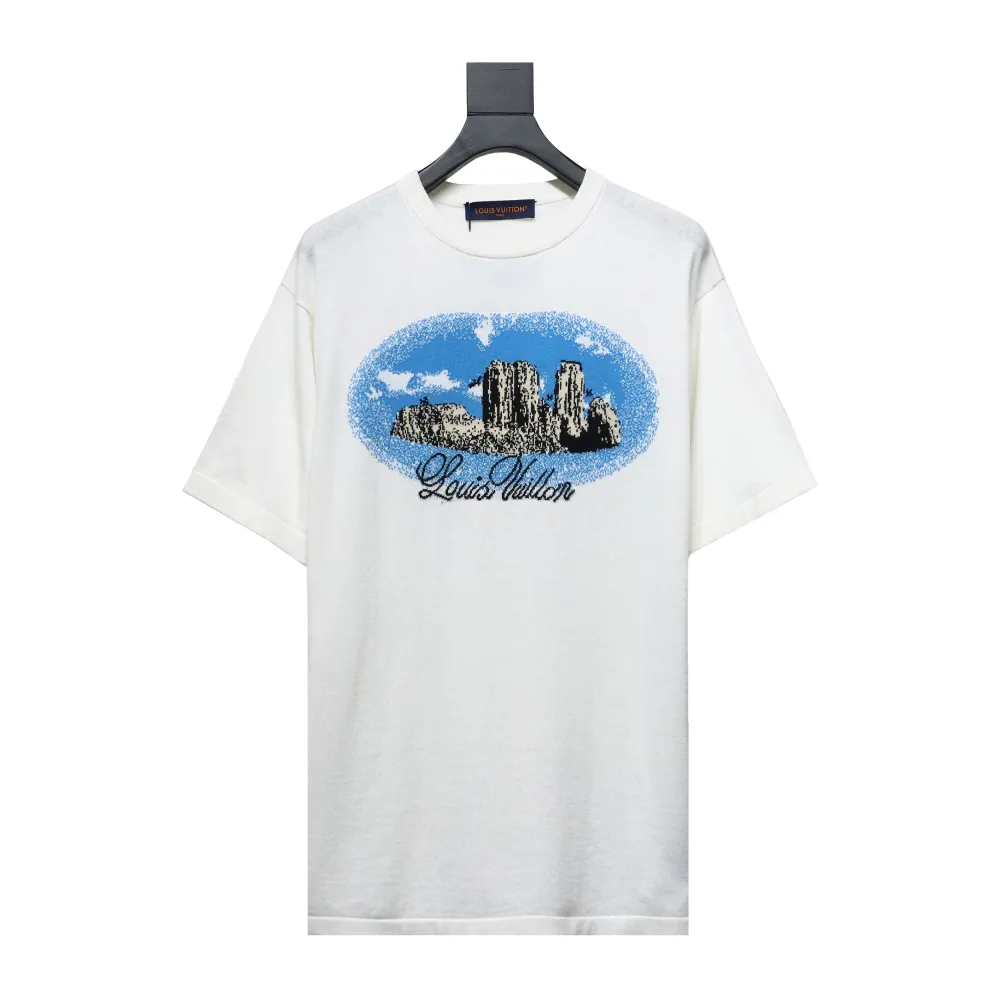 Louis Vuitton western cowboy jacquard knitted T-Shirts