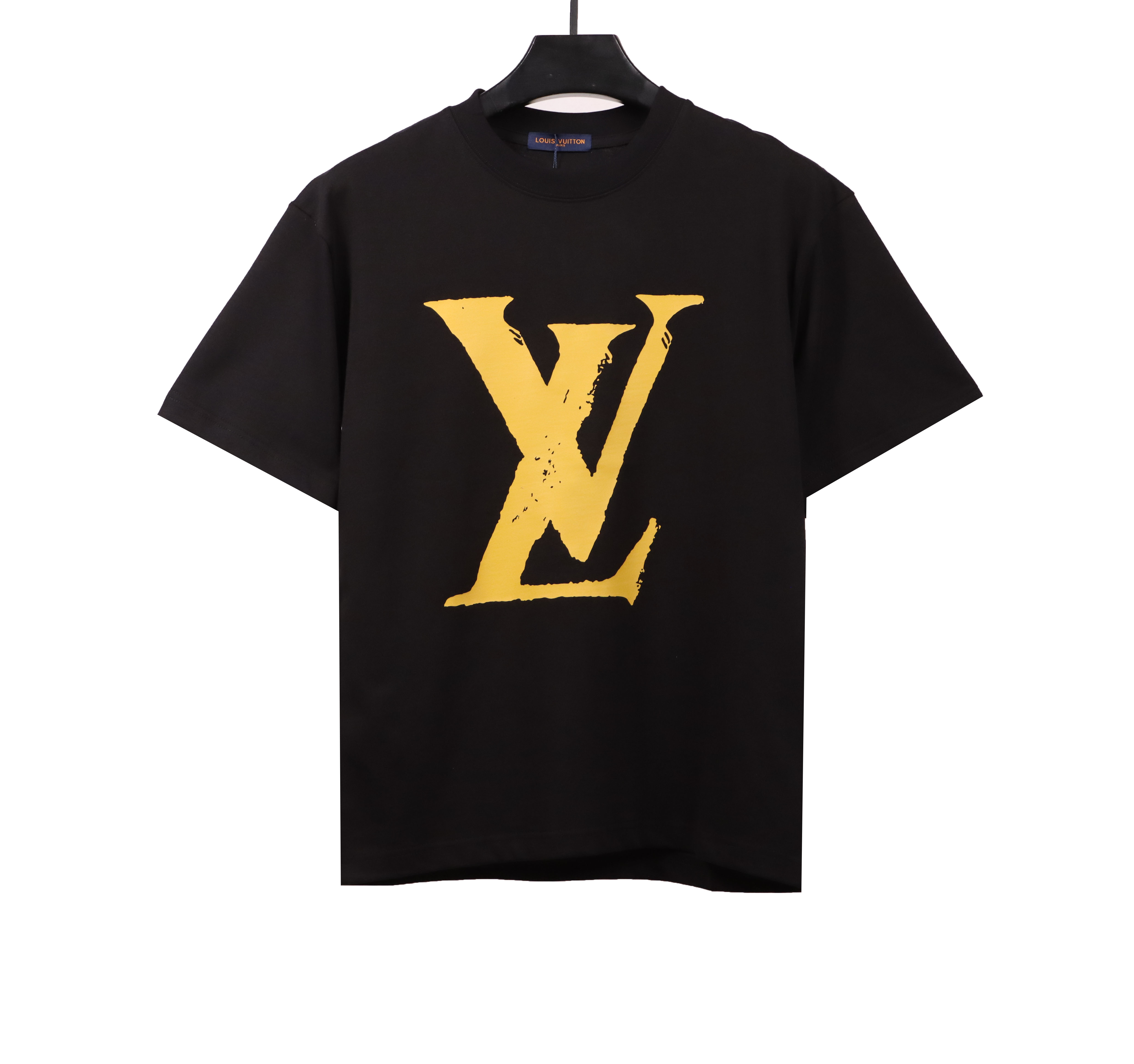 Louis Vuitton Yellow big logo T-Shirts 1