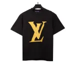 Louis Vuitton Yellow big logo T-Shirts 1