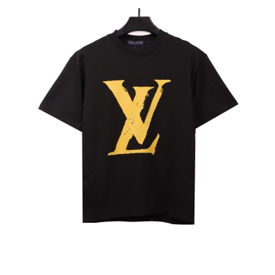 Louis Vuitton Yellow big logo T-Shirts 1 01