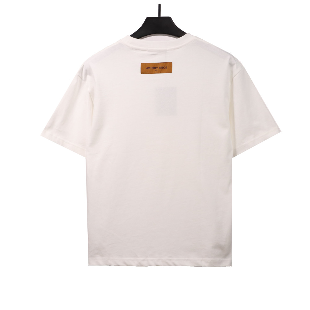 Louis Vuitton Yellow big logo T-Shirts 2