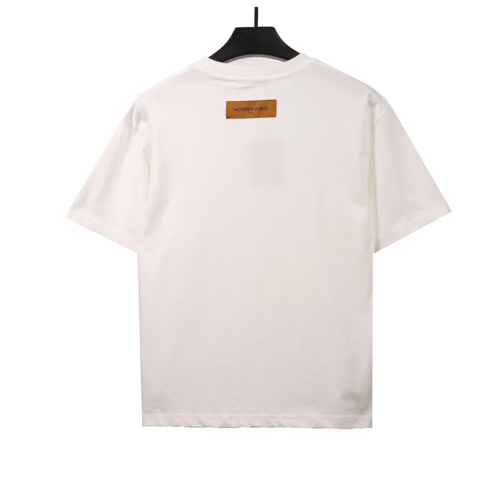 Louis Vuitton Yellow big logo T-Shirts 2