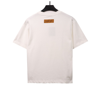 Louis Vuitton Yellow big logo T-Shirts 2 02