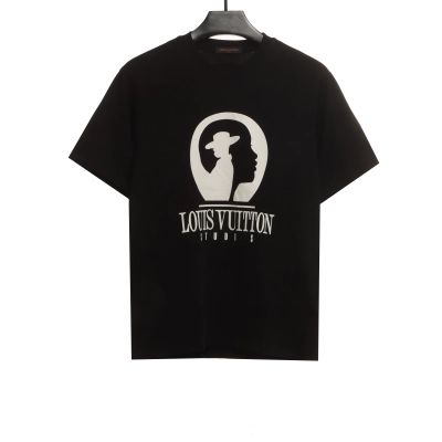 Louis Vuitton abstract character T-Shirts black 01