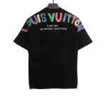 Louis Vuitton back colorful letter logo print T-Shirts 1