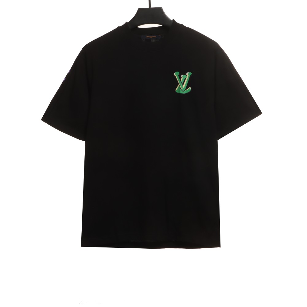  Louis Vuitton back colorful letter logo print T-Shirts 1