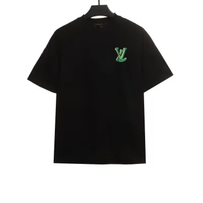 Louis Vuitton back colorful letter logo print T-Shirts 1 01