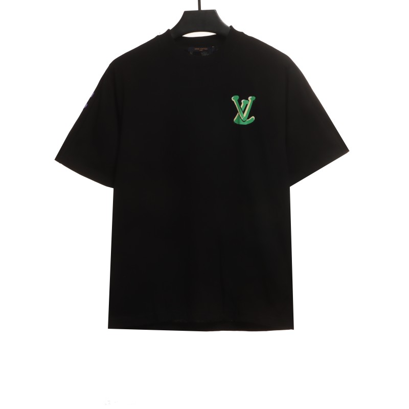  Louis Vuitton back colorful letter logo print T-Shirts 1