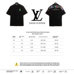  Louis Vuitton back colorful letter logo print T-Shirts 1