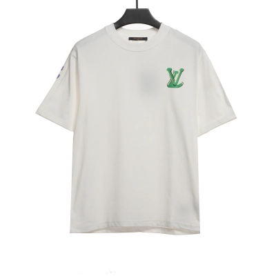 Louis Vuitton back colorful letter logo print T-Shirts 2 01