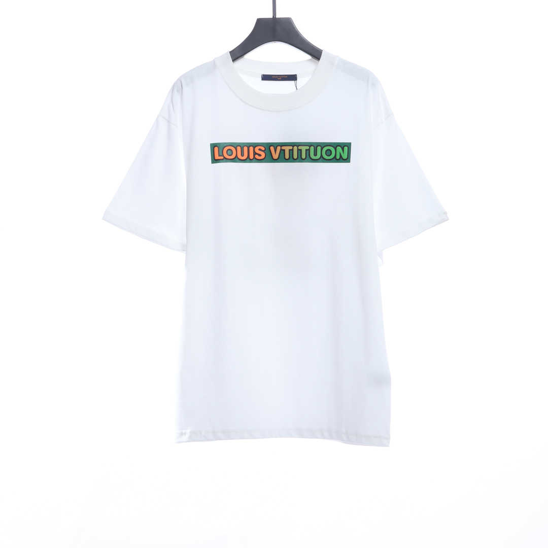 Louis Vuitton Back three flower puzzle LOGO T-Shirts 1