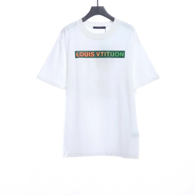 Louis Vuitton Back three flower puzzle LOGO T-Shirts 1 01