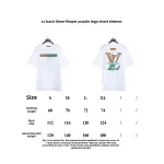 Louis Vuitton Back three flower puzzle LOGO T-Shirts 1