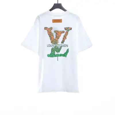 Louis Vuitton Back three flower puzzle LOGO T-Shirts 1 02