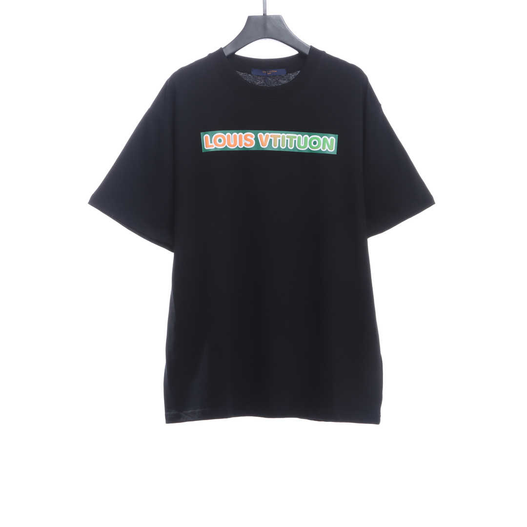 Louis Vuitton Back three flower puzzle LOGO T-Shirts 2