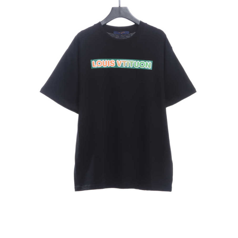  Louis Vuitton Back three flower puzzle LOGO T-Shirts 2