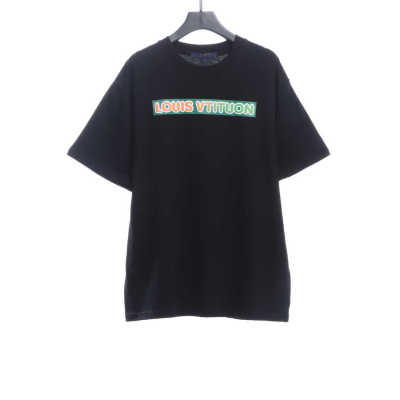  Louis Vuitton Back three flower puzzle LOGO T-Shirts 2 01