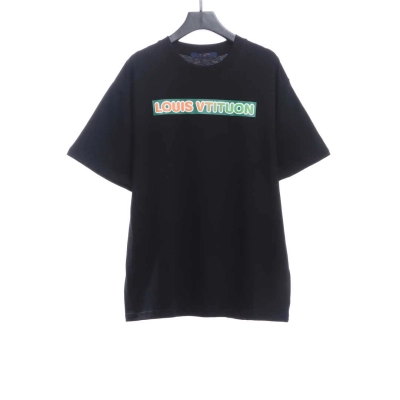 Louis Vuitton Back three flower puzzle LOGO T-Shirts 2 01