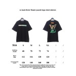  Louis Vuitton Back three flower puzzle LOGO T-Shirts 2