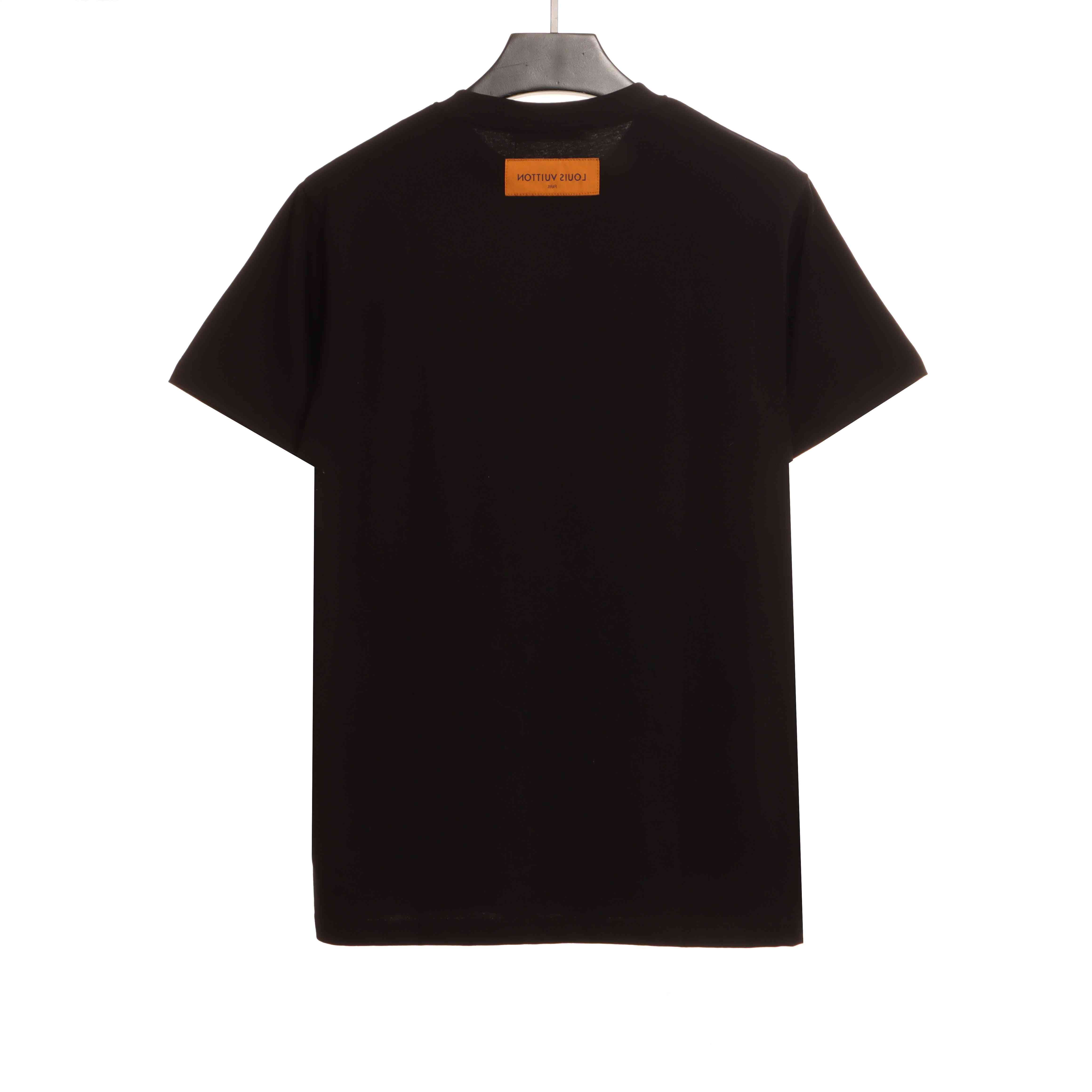 Louis Vuitton chest leather label embroidered T-Shirts 2