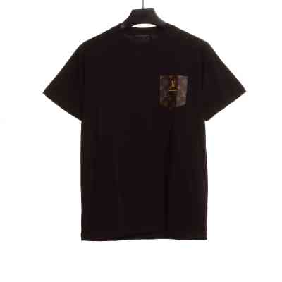 Louis Vuitton chest leather label embroidered T-Shirts 2 01