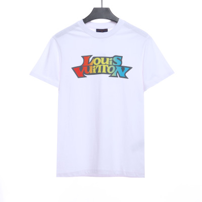  Louis Vuitton colorful printed logo T-Shirts 1 01