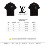  Louis Vuitton cross stitch flower letter T-Shirts black