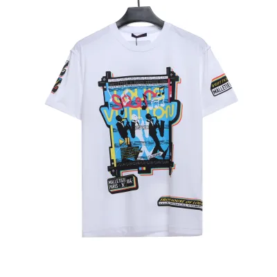  Louis Vuitton cyberpunk band printed music T-Shirts 01