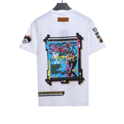  Louis Vuitton cyberpunk band printed music T-Shirts 02