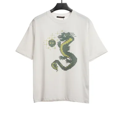  Louis Vuitton Dragon Year Playing with Pearls digital printed T-Shirts 01