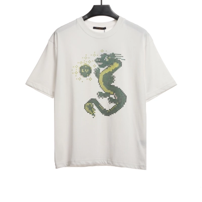 Louis Vuitton Dragon Year Playing with Pearls digital printed T-Shirts 01