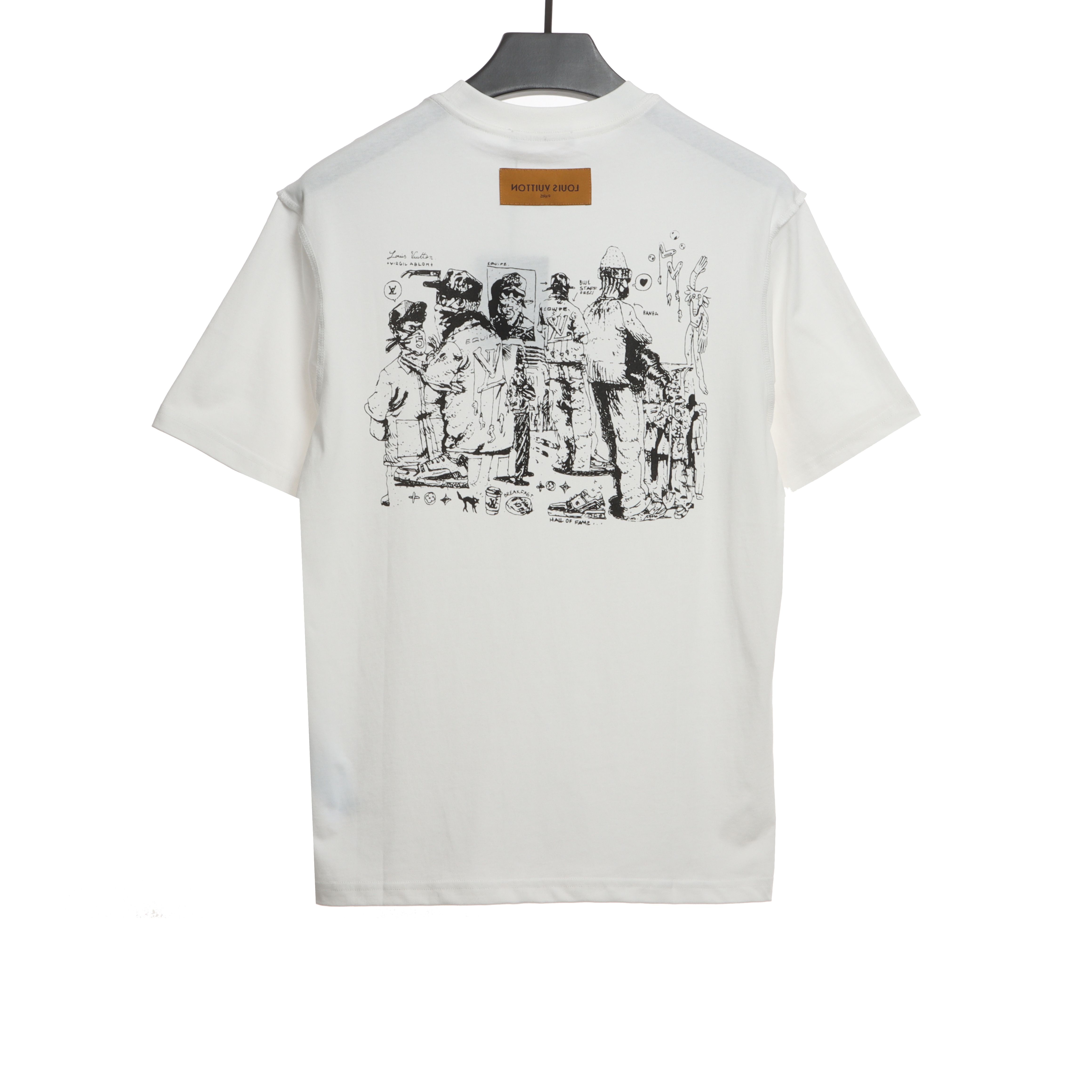  Louis Vuitton employee limited print T-Shirts